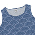 Moonlit Scallop Nouveau Blue Sleeveless Dress close front