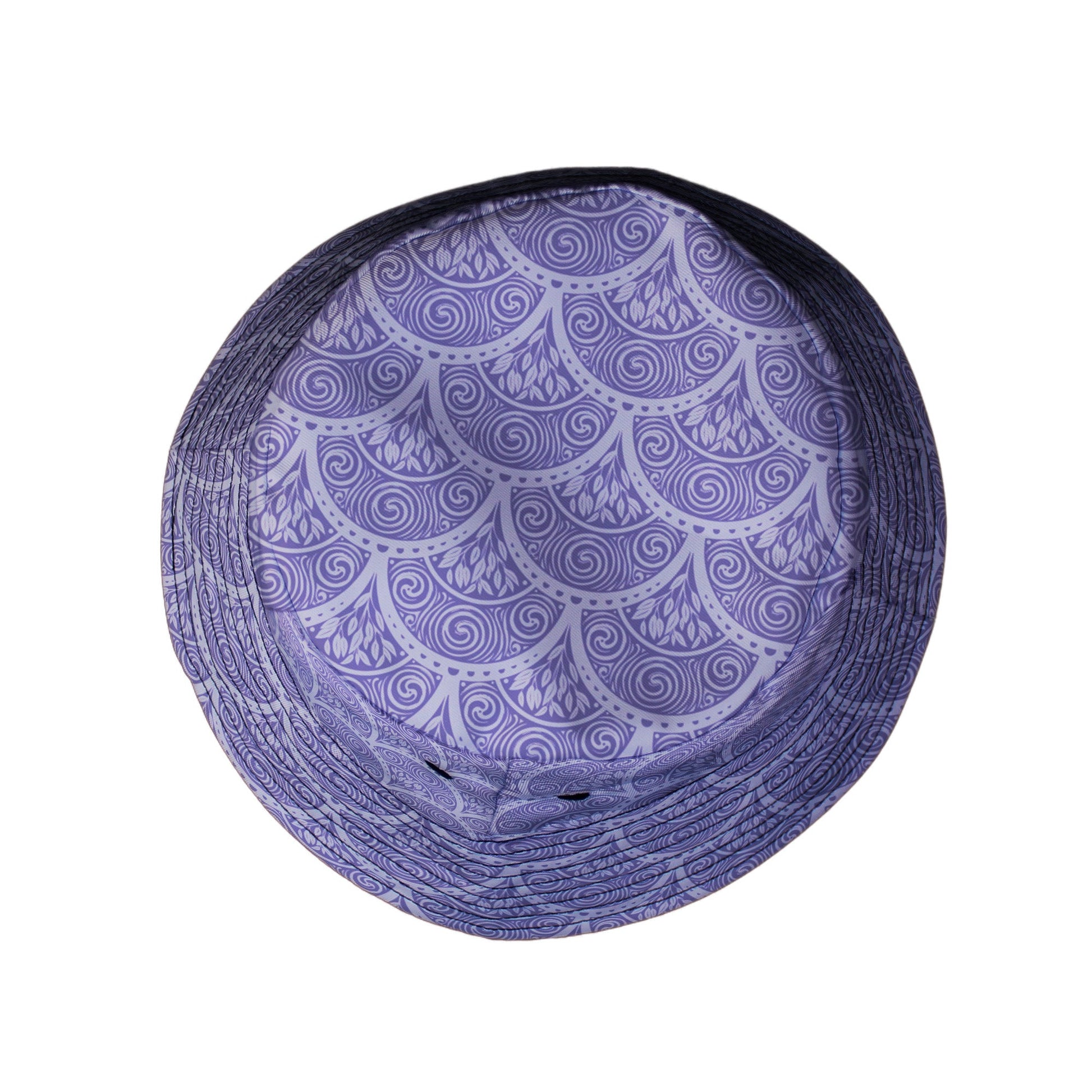 Moonlit Scallop Nouveau Lilac Bucket Hat Top View