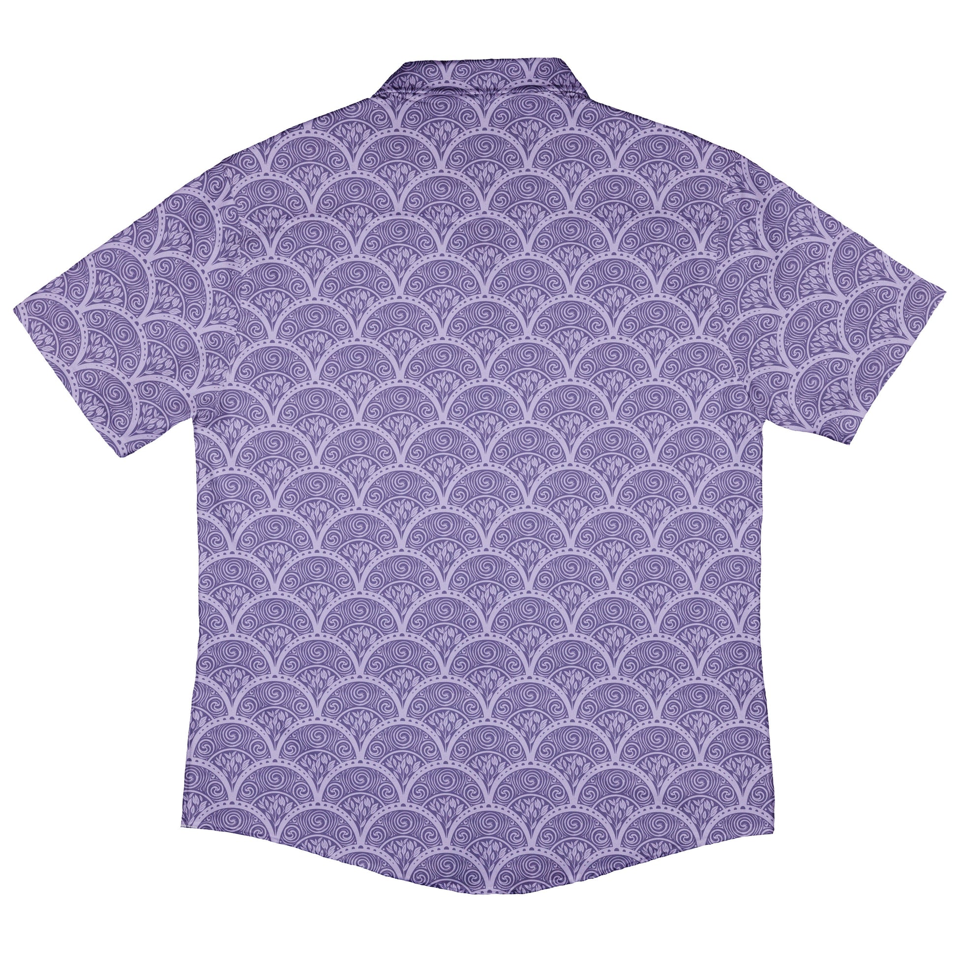 Moonlit Scallop Nouveau Lilac Button Up Shirt Back
