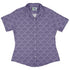 Moonlit Scallop Nouveau Lilac Curvy Button Up Shirt womens front