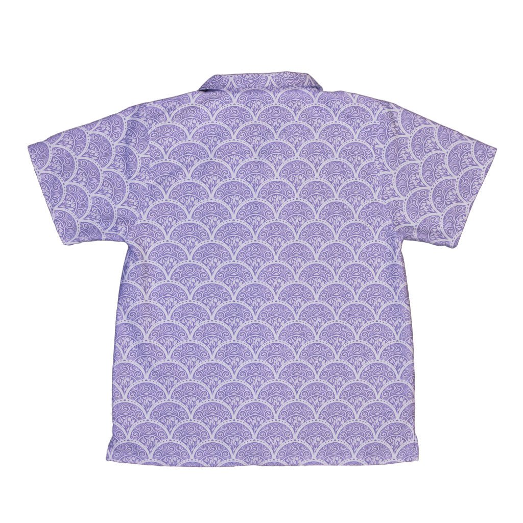 Moonlit Scallop Nouveau Lilac Youth Hawaiian Shirt 2