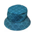 Moonlit Scallop Nouveau Teal Bucket Hat Gray Stitching
