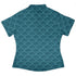 Moonlit Scallop Nouveau Teal Curvy Button Up Shirt womens back