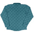 Moonlit Scallop Nouveau Teal Long Sleeve Button Up Shirt back