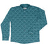 Moonlit Scallop Nouveau Teal Long Sleeve Button Up Shirt front