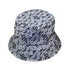 Moonlit Serpent Bucket Hat Black Stitching
