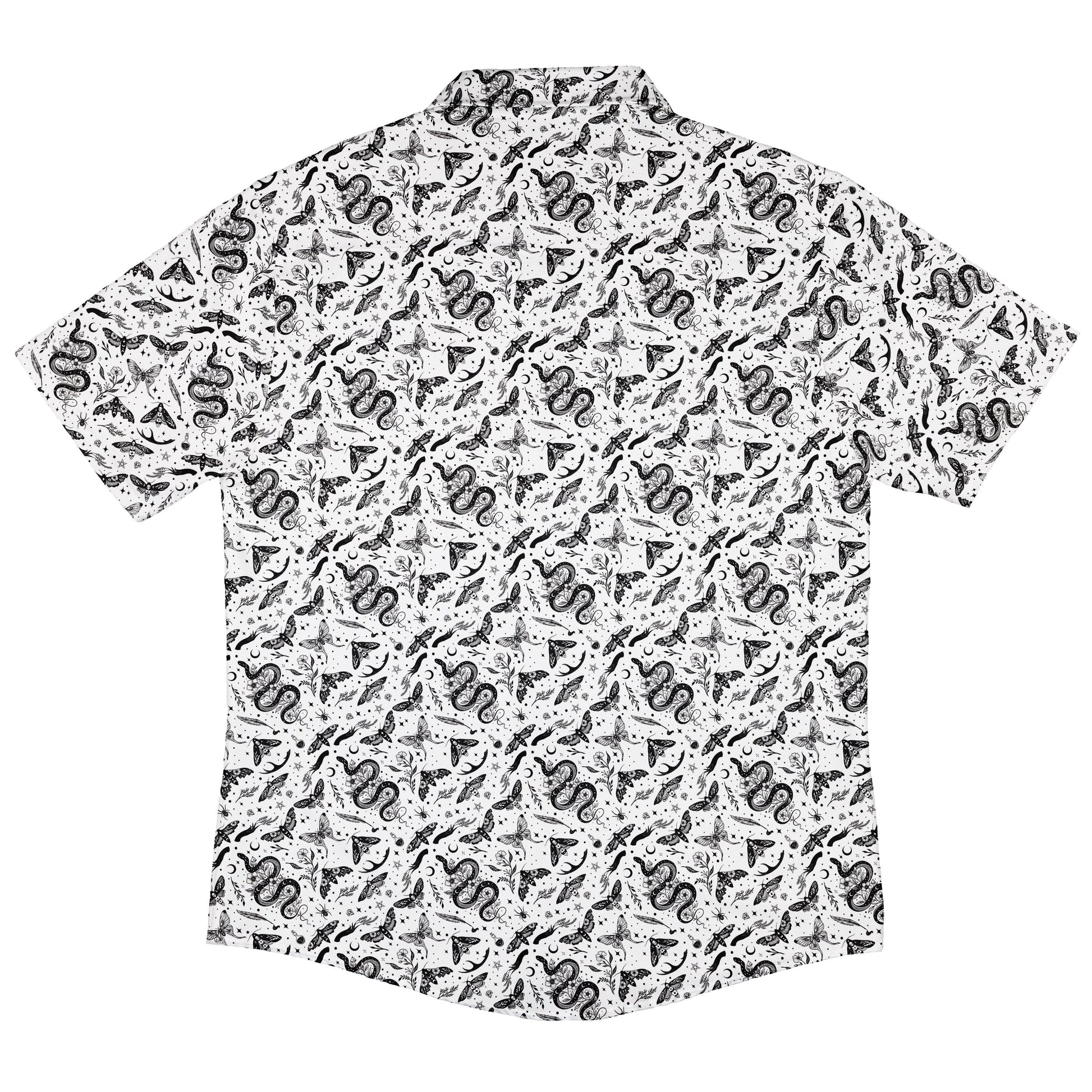 Moonlit Serpent Button Up Shirt Back
