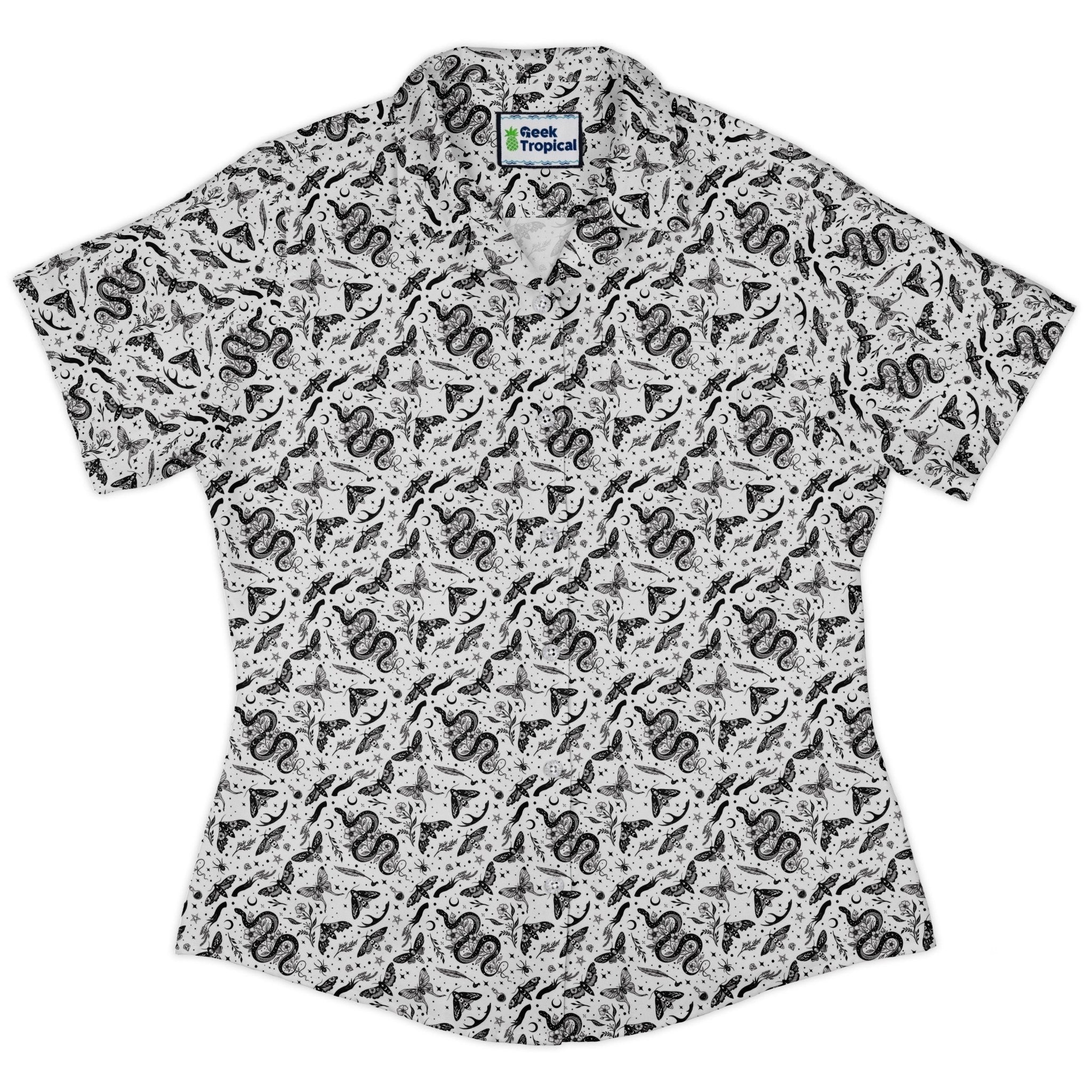 Moonlit Serpent Curvy Button Up Shirt 2