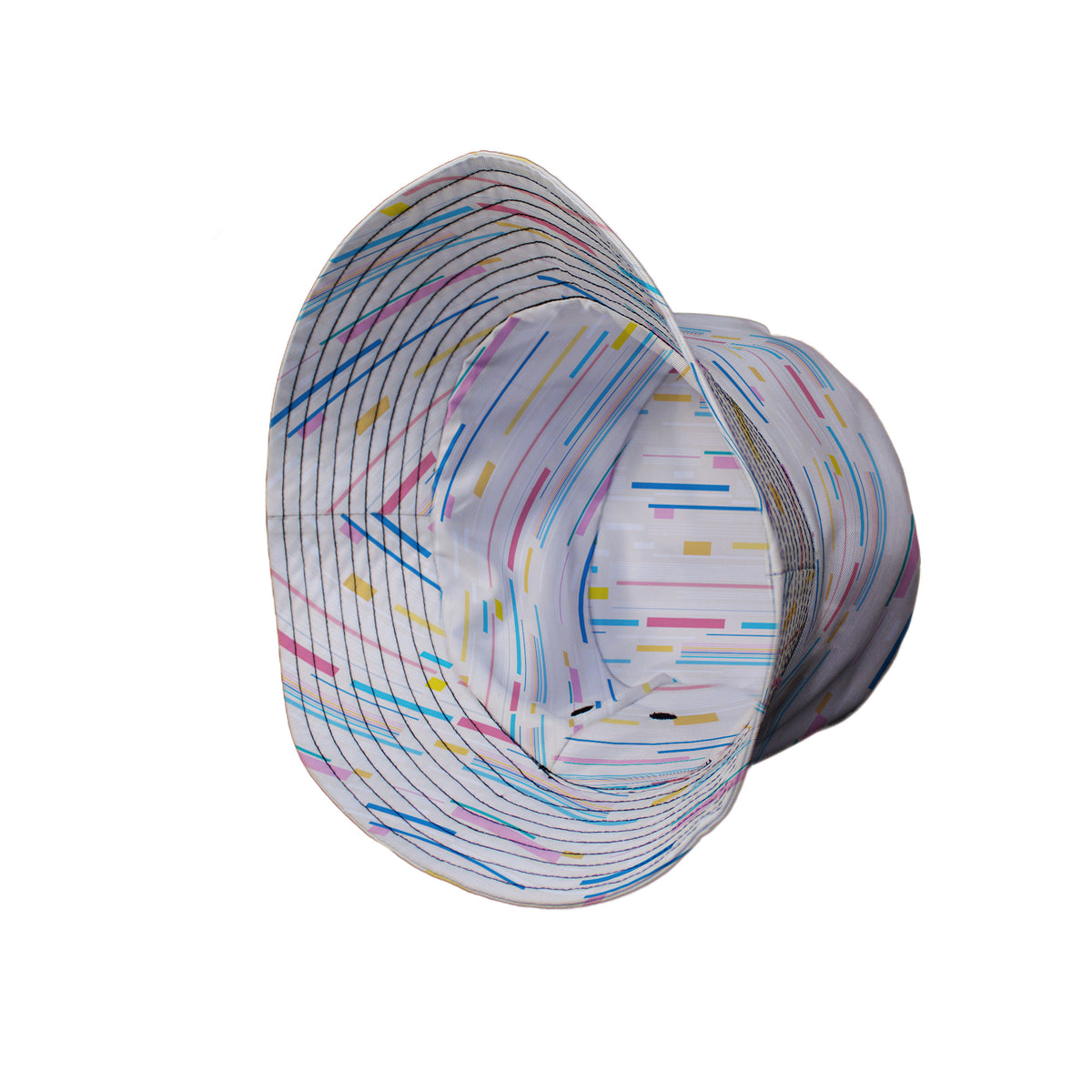 Morse Code Pastel Bucket Hat Side View