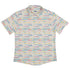 Morse Code Pastel Button Up Shirt Flat Front