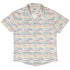 Morse Code Pastel Button Up Shirt Hawaiian Front