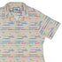 Morse Code Pastel Curvy Button Up Shirt womens top right