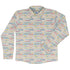 Morse Code Pastel Long Sleeve Button Up Shirt front