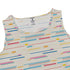 Morse Code Pastel Sleeveless Dress close front