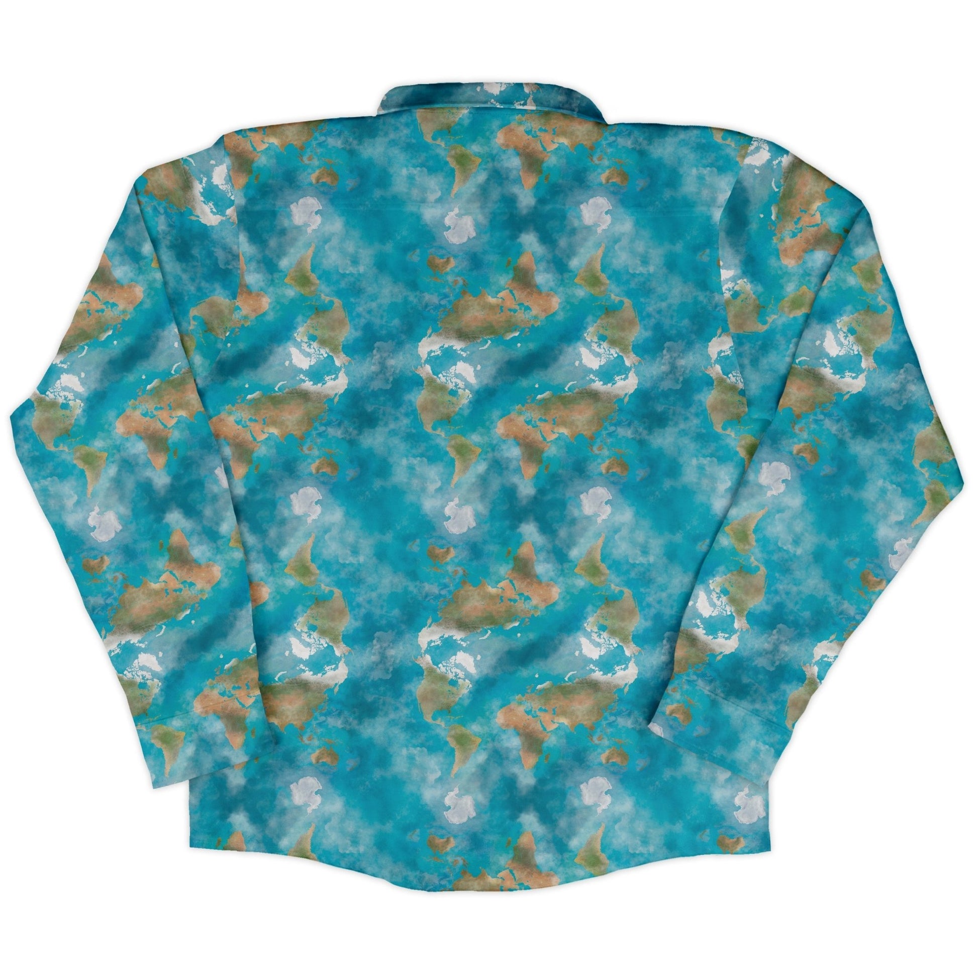 Mother Earth Long Sleeve Button Up Shirt Geek Nerd adult sizing Designs by Nathan FLOW DESC WRITING