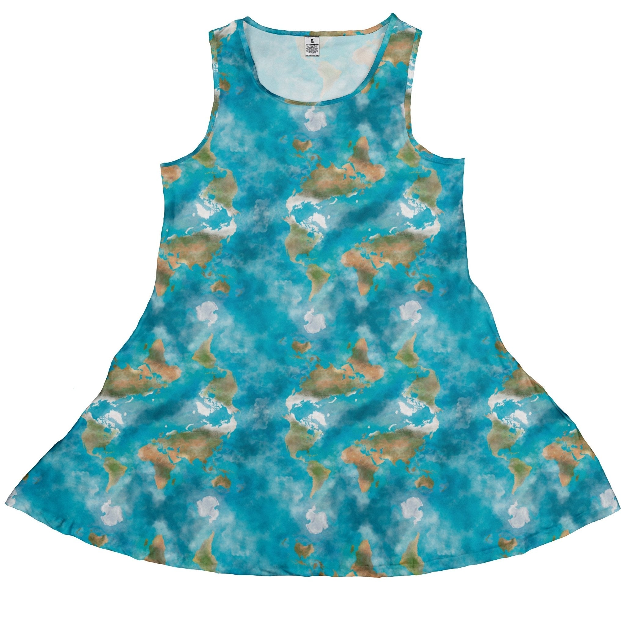 Mother Earth Dress Geek Nerd Designs by Nathan lx - C outer space & astronaut print