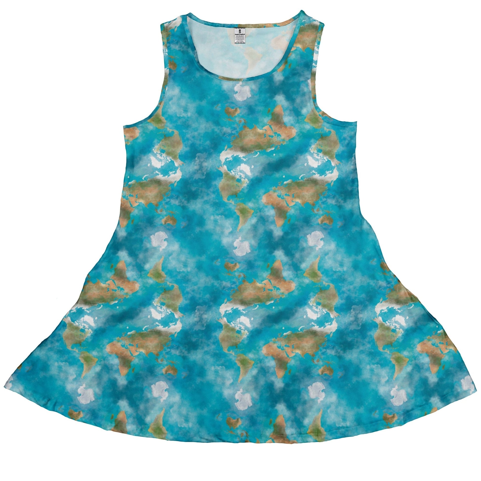 Mother Earth Dress Geek Nerd Designs by Nathan lx - C outer space & astronaut print
