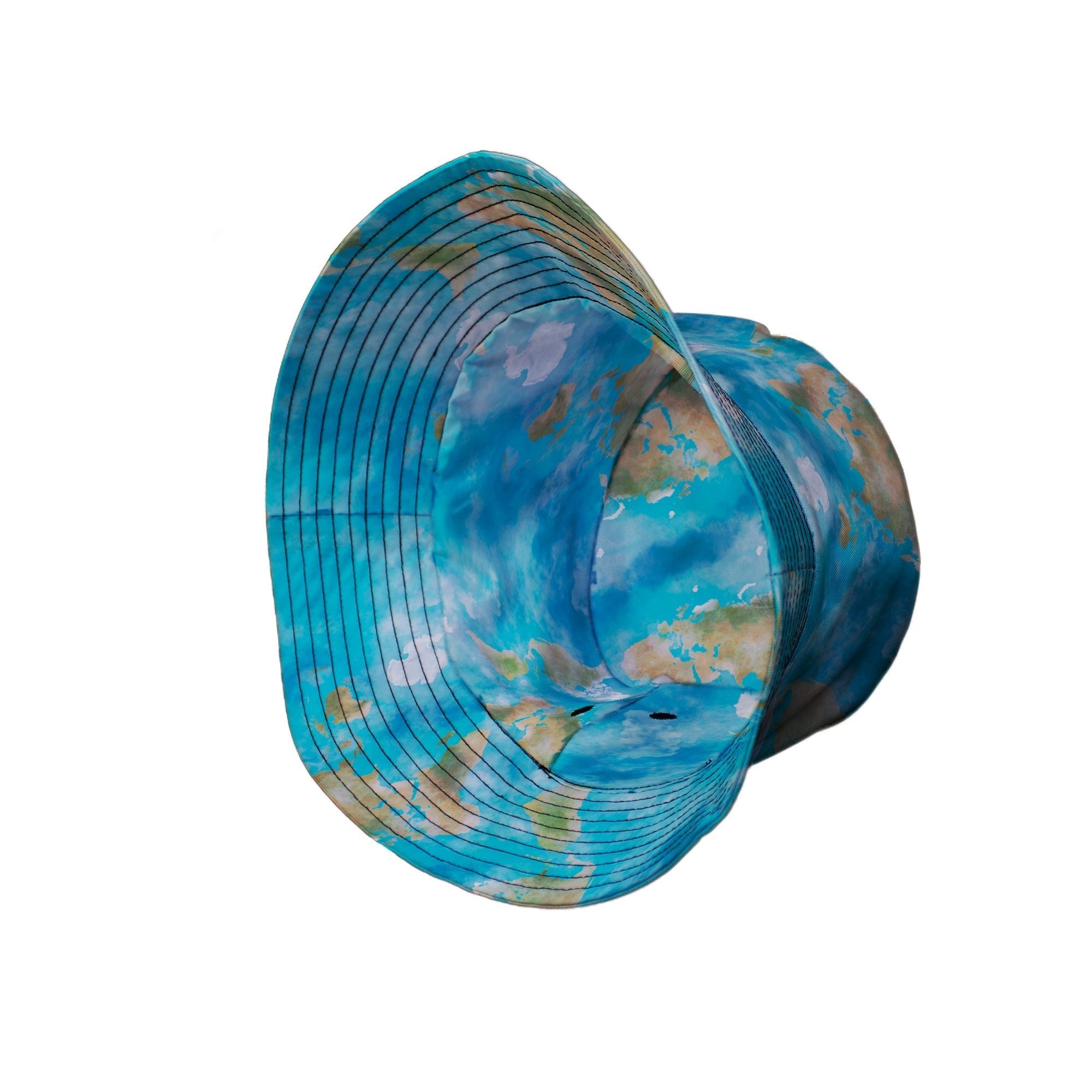 Mother Earth Bucket Hat - Designs by Nathan - lx - B - outer space & astronaut print