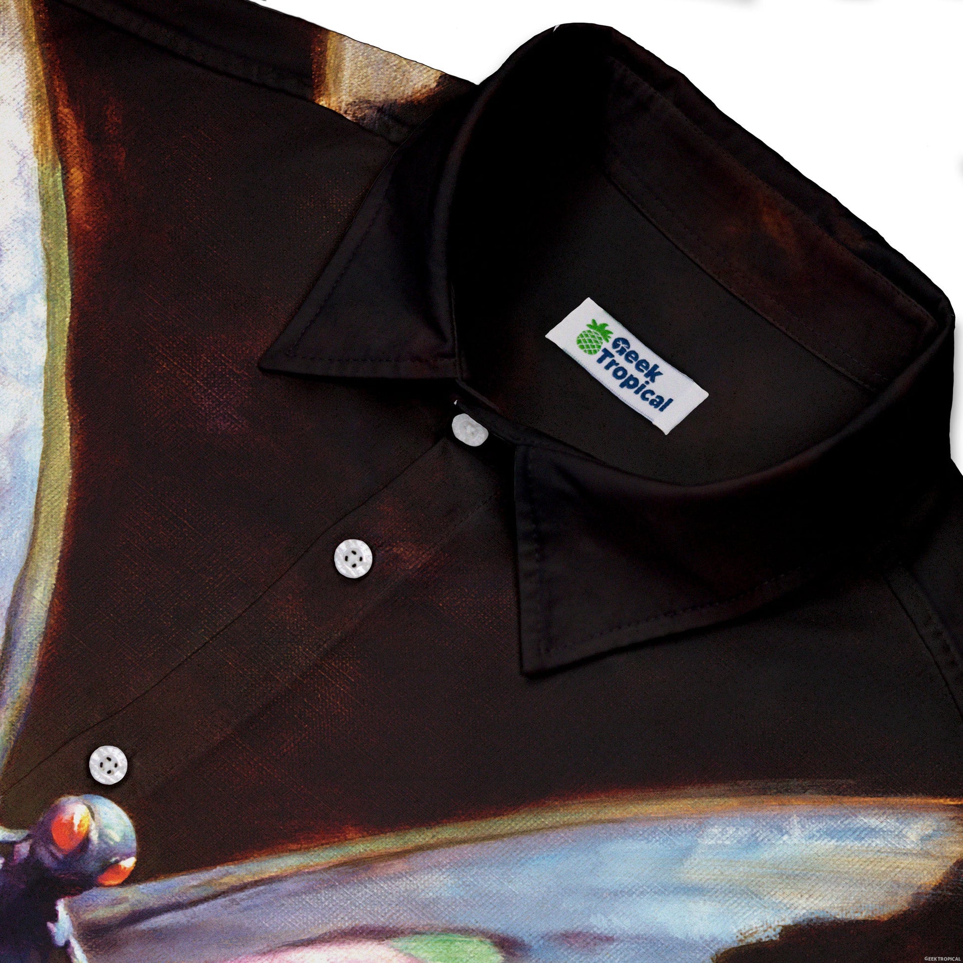 Mothman Button Up Shirt - adult sizing - Design by Frank Frazetta - Fantasy Prints