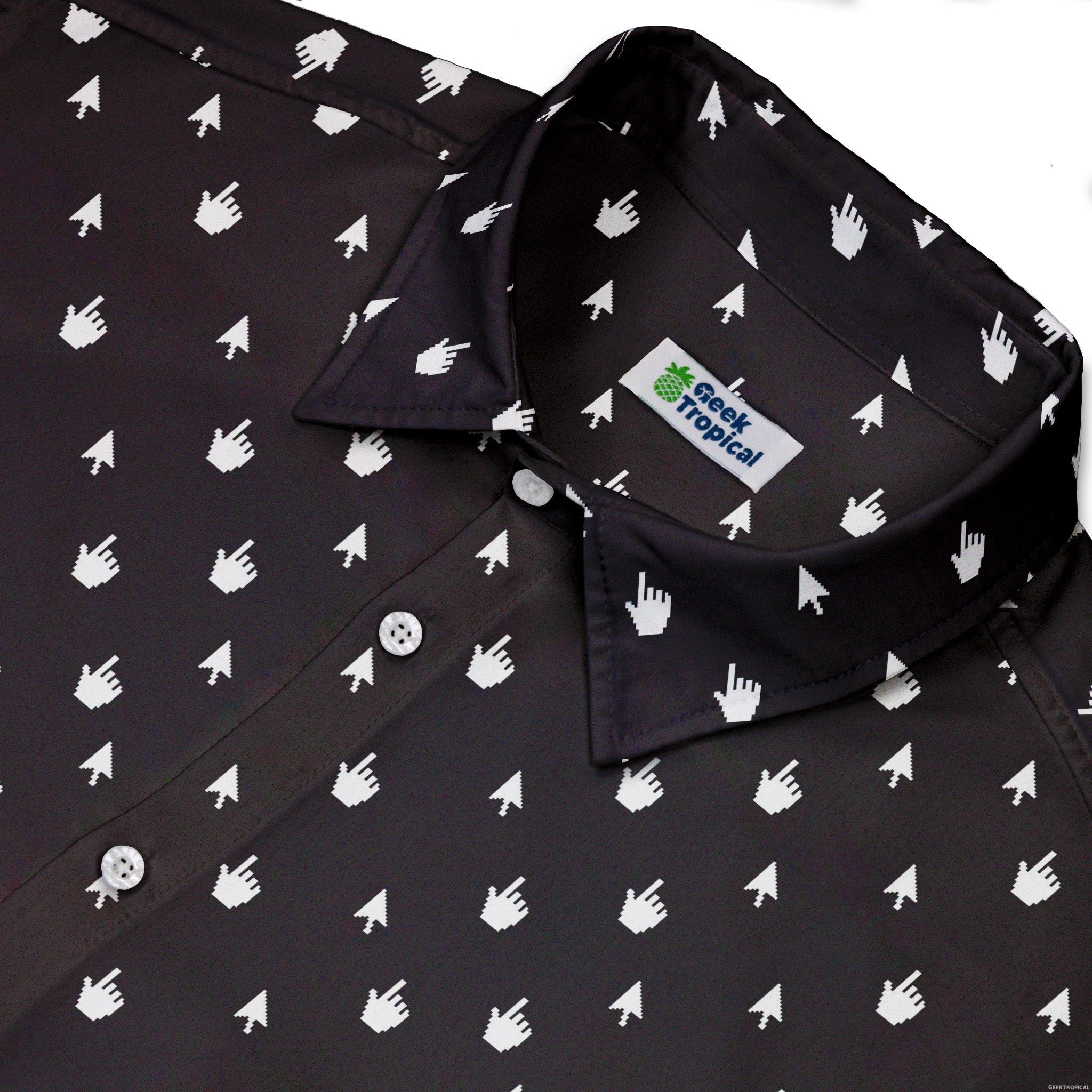 Mouse Pointers Cursor Button Up Shirt | Geek Tropical