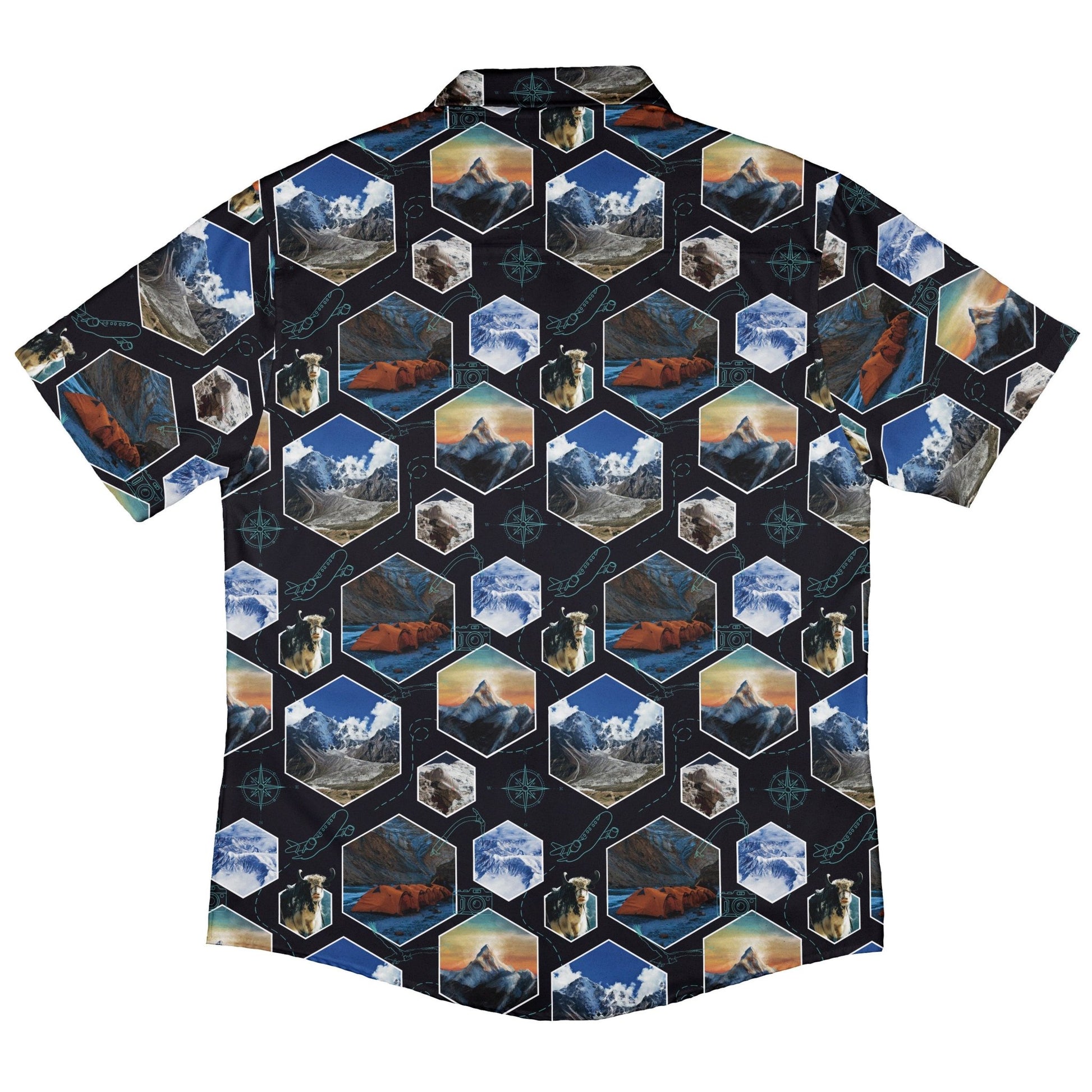 Mt Everest Wonder Button Up Shirt Geek Nerd 0925 adult sizing All Adult Button Up Shirts