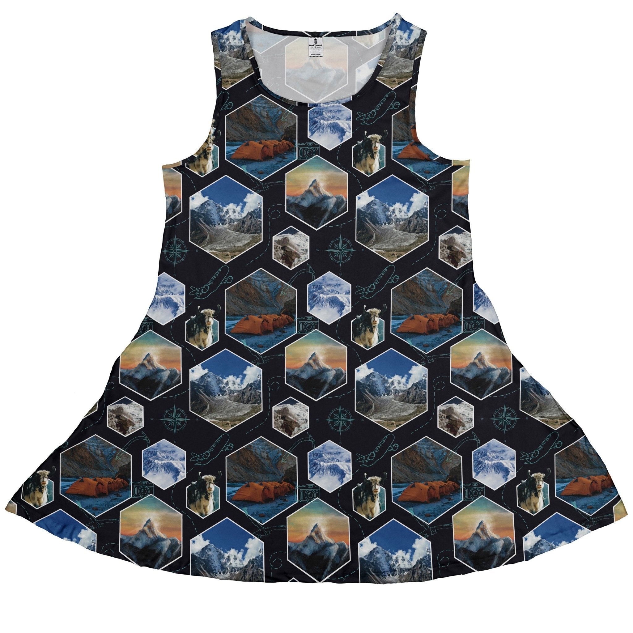 Mt Everest Wonder Dress Geek Nerd 0925 Designs by Nathan FLOW DESC WRITING