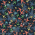 Multi Colored Airplanes on Blue Long Sleeve Button Up Shirt Geek Nerd adult sizing aviation print FLOW DESC WRITING