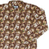 Munchkin Card Collage Long Sleeve Button Up Shirt Geek Nerd board game print Design by Heather Davenport FLOW DESC WRITING