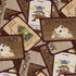 Munchkin Card Collage Long Sleeve Button Up Shirt Geek Nerd board game print Design by Heather Davenport FLOW DESC WRITING