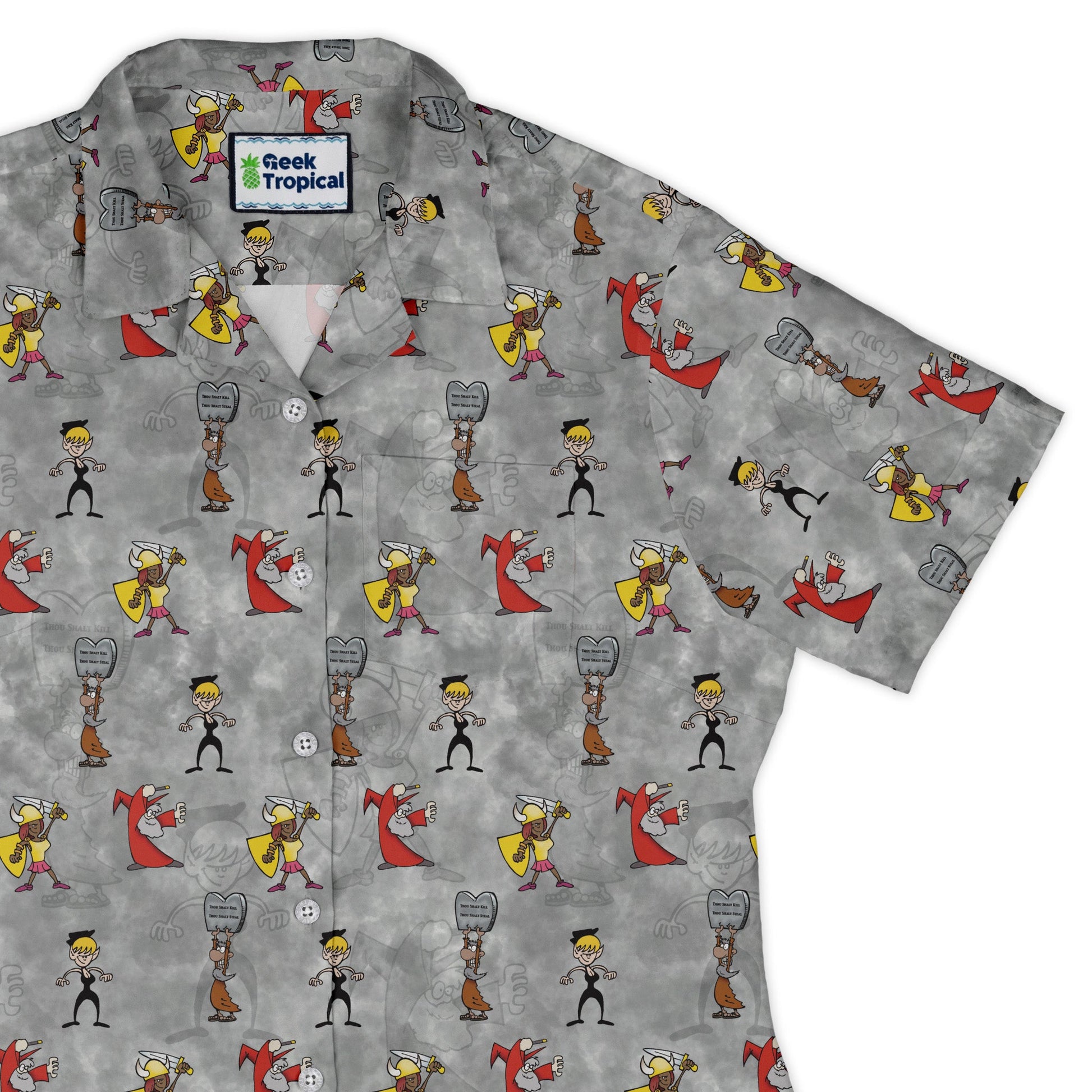 Munchkin Classes Curvy Button Up Shirt Geek Nerd women