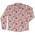 Munchkin Cuties Long Sleeve Button Up Shirt Geek Nerd board game print Design by Heather Davenport FLOW DESC WRITING