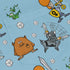 Munchkin Dicey Long Sleeve Button Up Shirt Geek Nerd board game print Design by Heather Davenport FLOW DESC WRITING