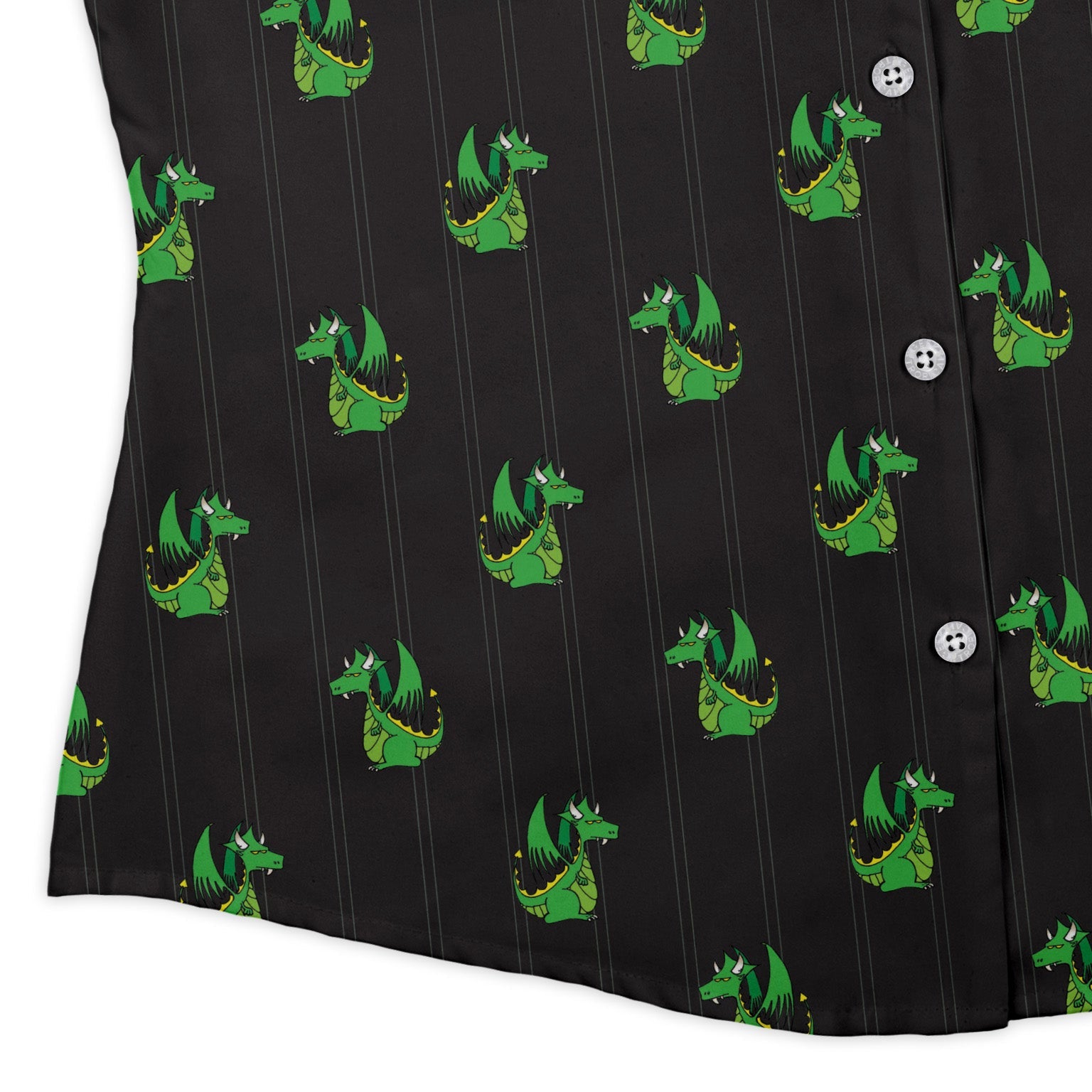 Munchkin Plutonium Dragon Curvy Button Up Shirt Geek Nerd women