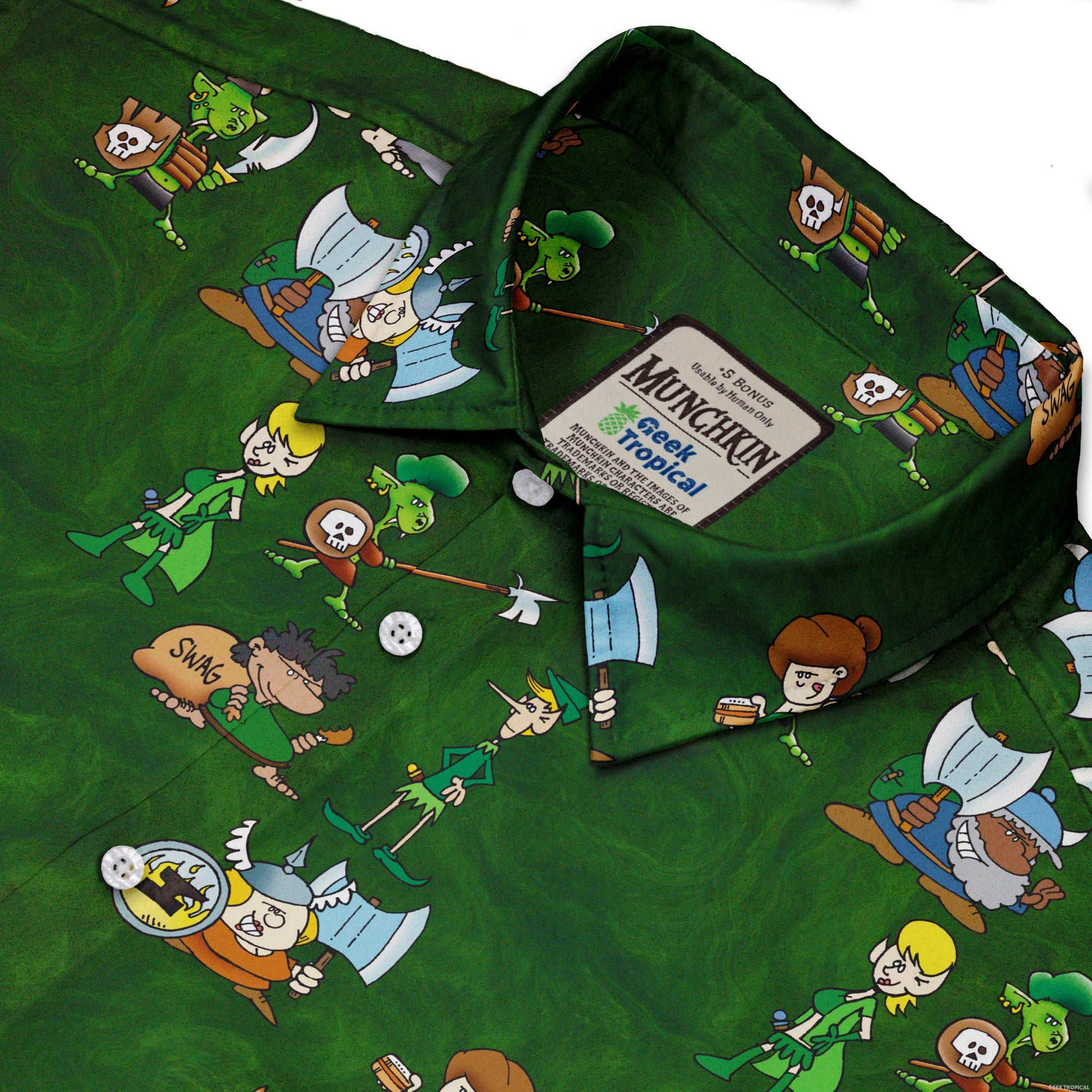 Munchkin Races Button Up Shirt