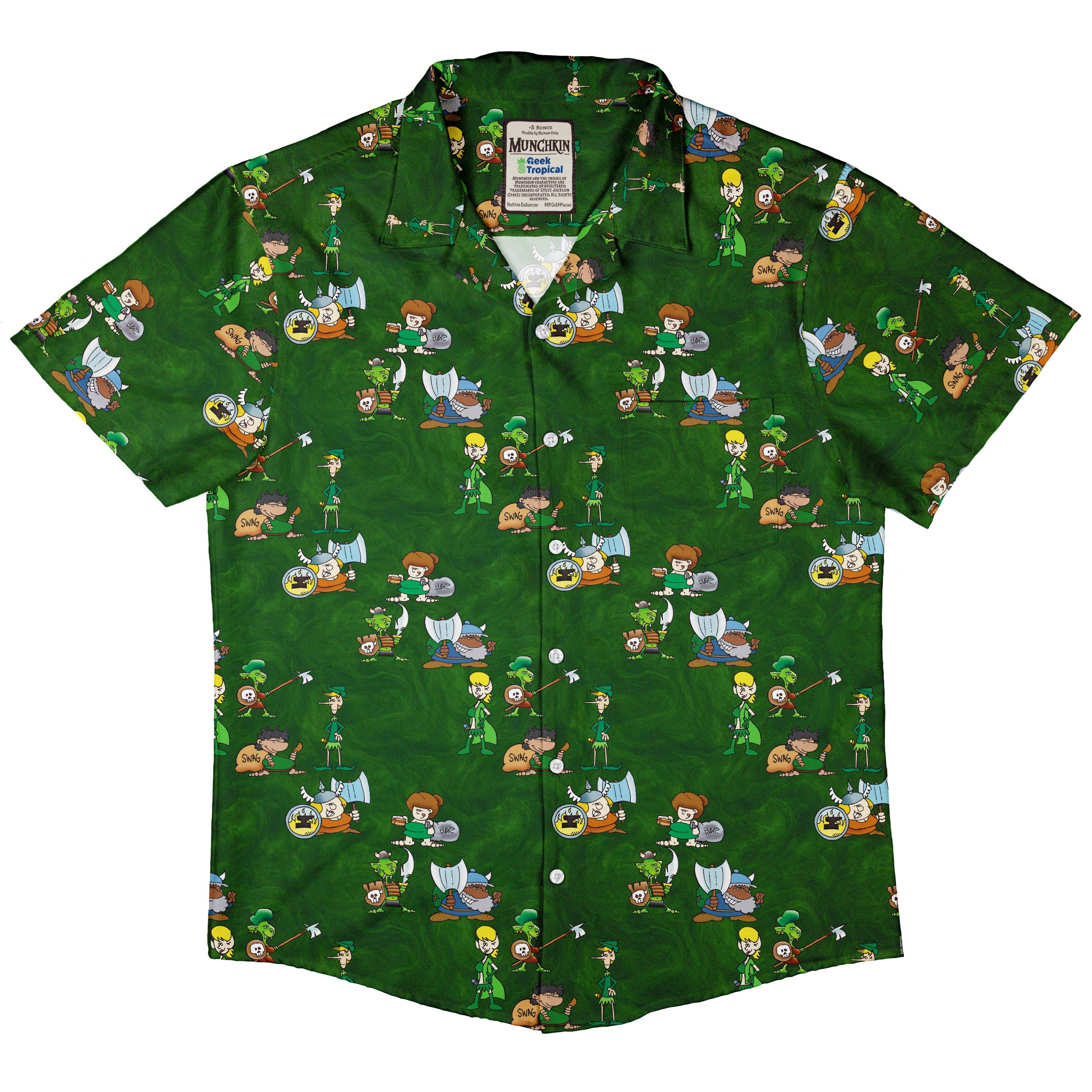 Munchkin Races Button Up Shirt