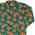Munchkin Tropical Blossom Long Sleeve Button Up Shirt Geek Nerd board game print Design by Claire Murphy FLOW DESC WRITING