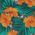 Munchkin Tropical Blossom Long Sleeve Button Up Shirt Geek Nerd board game print Design by Claire Murphy FLOW DESC WRITING