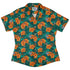 Munchkin Tropical Blossom Curvy Button Up Shirt Geek Nerd women