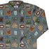 Murder Mystery Board Game Long Sleeve Button Up Shirt Geek Nerd adult sizing board game print Designs by Nathan