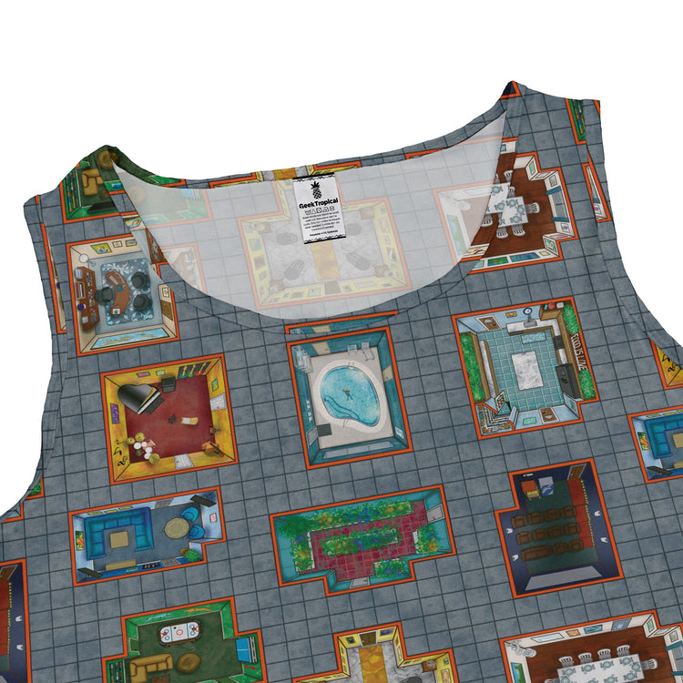 Murder Mystery Board Game Dress Geek Nerd board game print Designs by Nathan lx - C