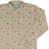 Mushroom Watercolor Long Sleeve Button Up Shirt Geek Nerd adult sizing Botany Print FLOW DESC WRITING