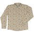 Mushroom Watercolor Long Sleeve Button Up Shirt Geek Nerd adult sizing Botany Print FLOW DESC WRITING