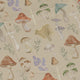 Mushroom Watercolor Long Sleeve Button Up Shirt Geek Nerd adult sizing Botany Print FLOW DESC WRITING