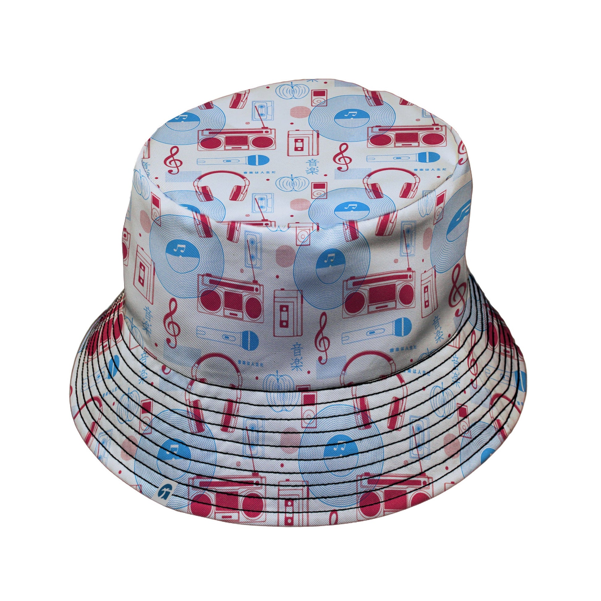 Music Paraphernalia Bucket Hat Geek Nerd 0925 Design by Tobe Fonseca FLOW DESC WRITING