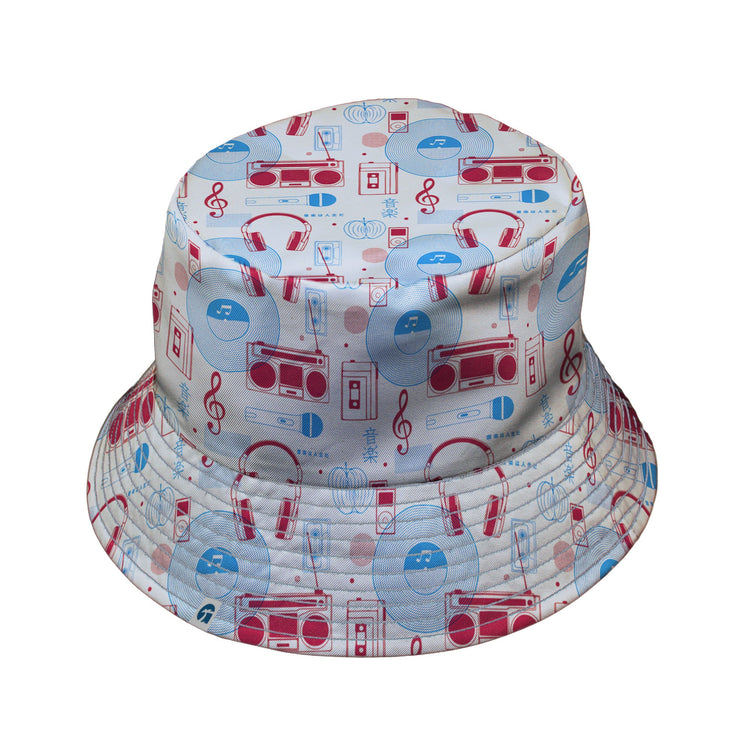 Music Paraphernalia Bucket Hat Geek Nerd 0925 Design by Tobe Fonseca FLOW DESC WRITING