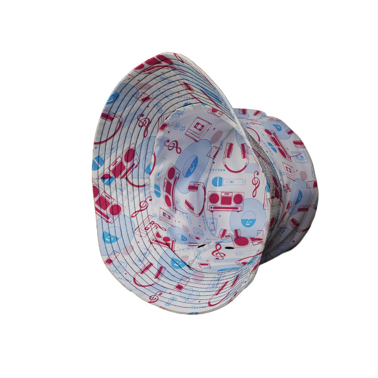 Music Paraphernalia Bucket Hat Geek Nerd 0925 Design by Tobe Fonseca FLOW DESC WRITING
