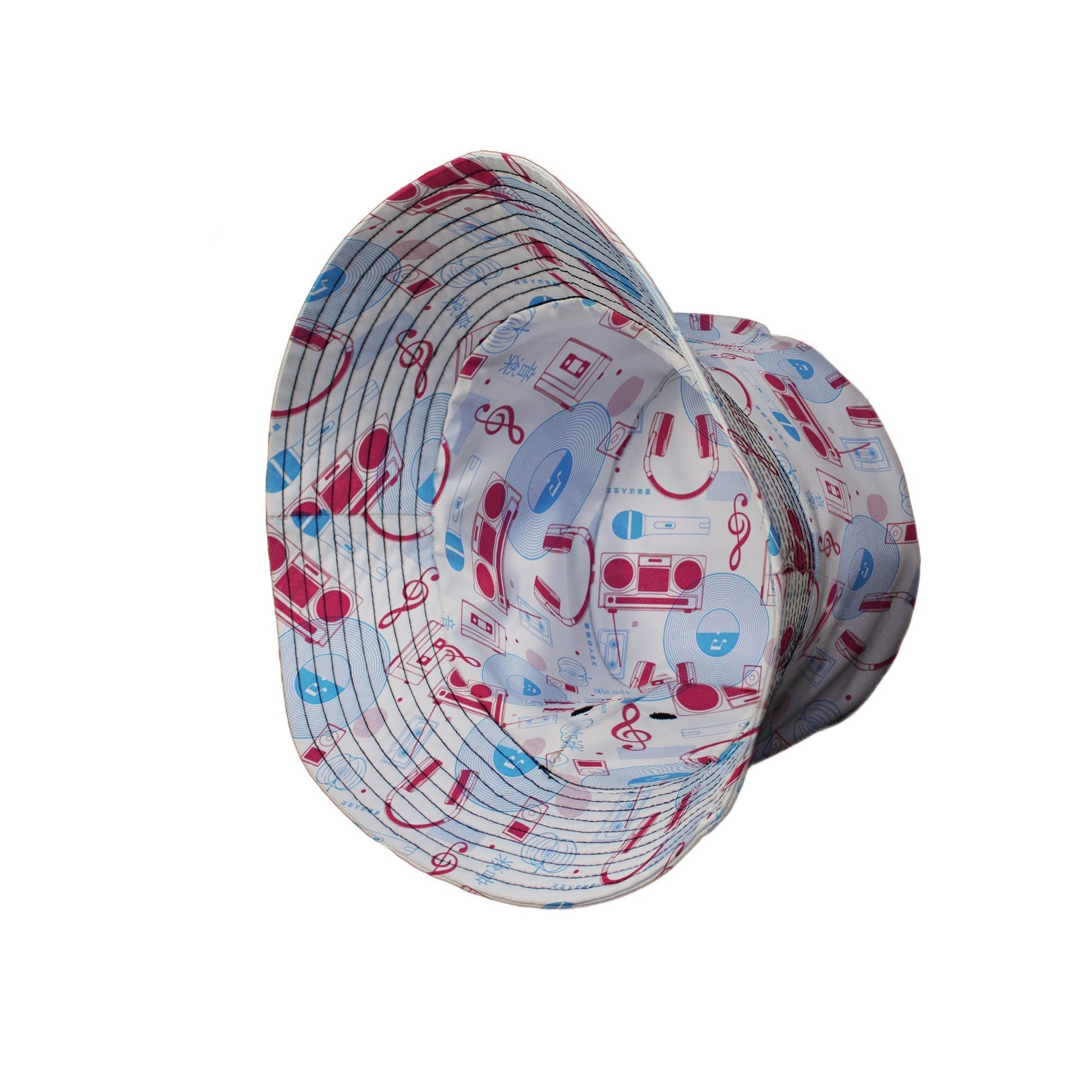 Music Paraphernalia Bucket Hat Geek Nerd 0925 Design by Tobe Fonseca FLOW DESC WRITING