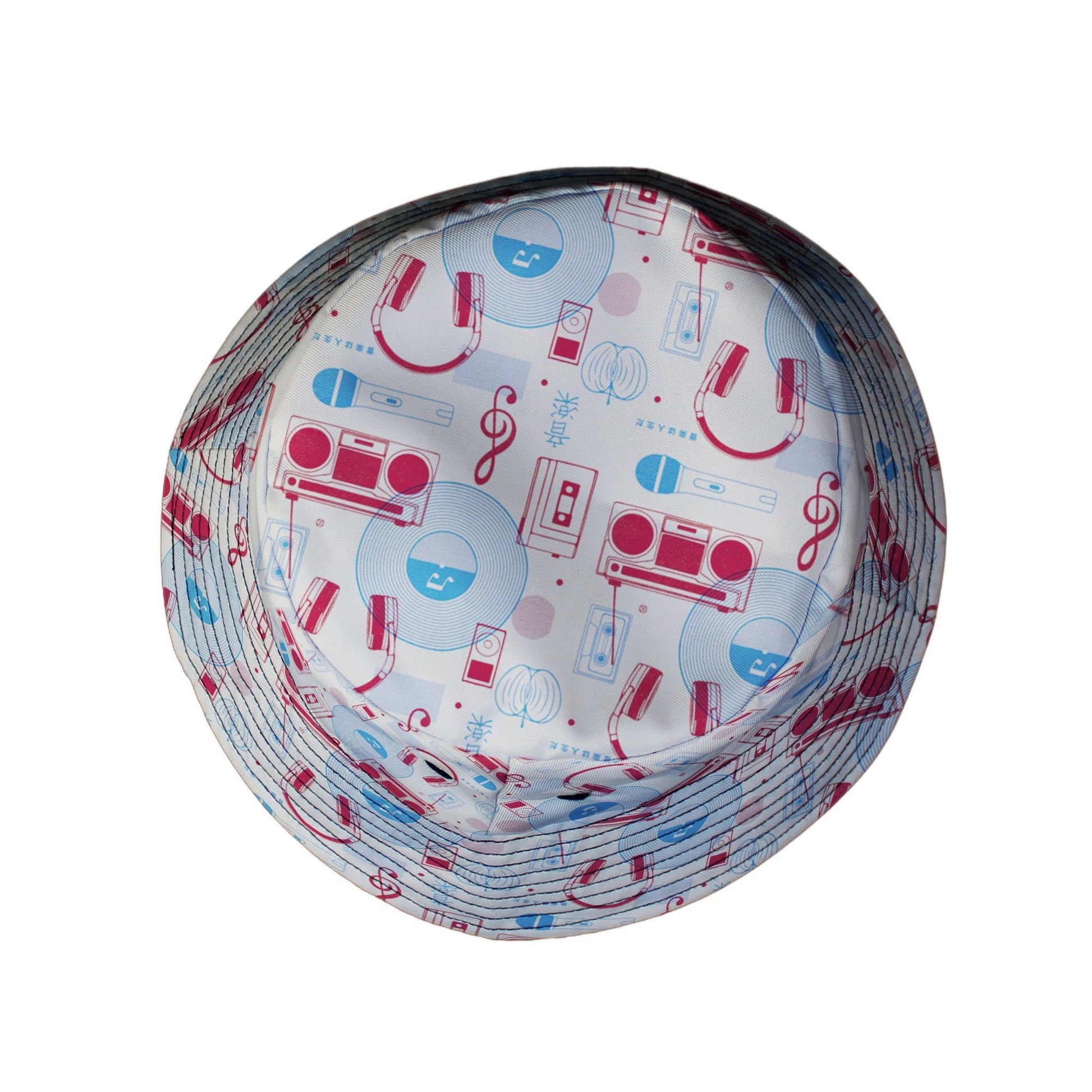 Music Paraphernalia Bucket Hat Geek Nerd 0925 Design by Tobe Fonseca FLOW DESC WRITING