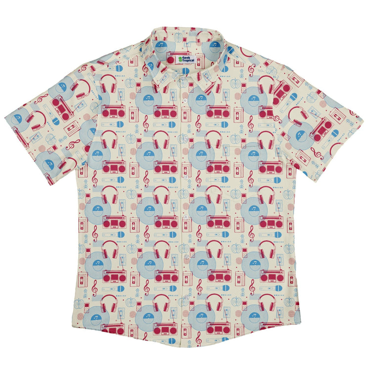 Music Paraphernalia Button Up Shirt Geek Nerd 0925 adult sizing All Adult Button Up Shirts