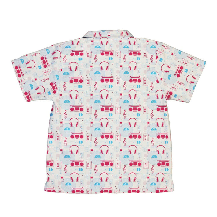 Music Paraphernalia Youth Hawaiian Shirt Geek Nerd 0925 Design by Tobe Fonseca FLOW DESC WRITING